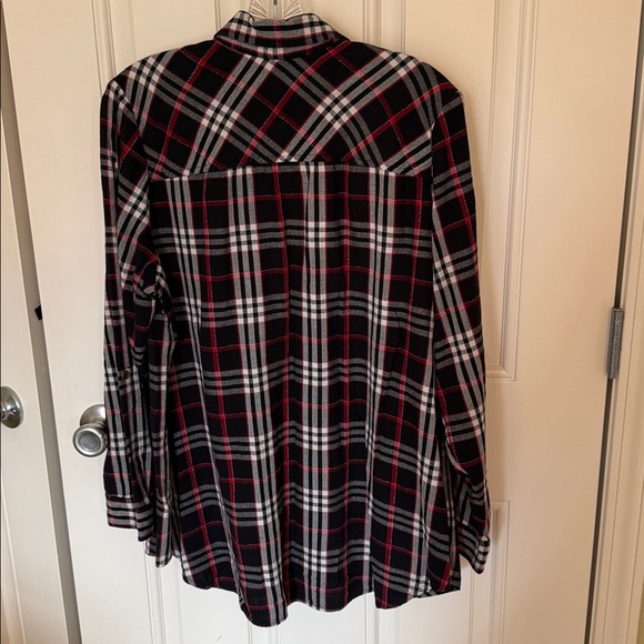 Westport Black, White & Red Plaid Button-Up Shirt - Picture 5 of 5